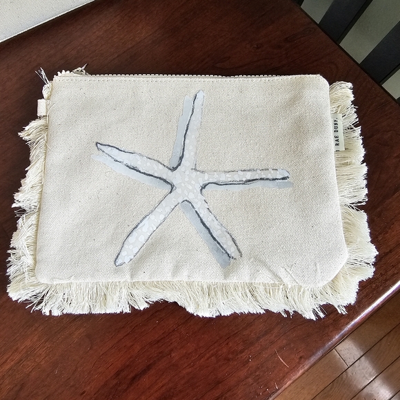 Rae Dunn Bundle NWT Beach Tote, sunglasses pouch, and small zip pouch. - Picture 10 of 11